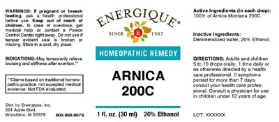 Enrg0654 Arnica 200c 1oz 10 24 18